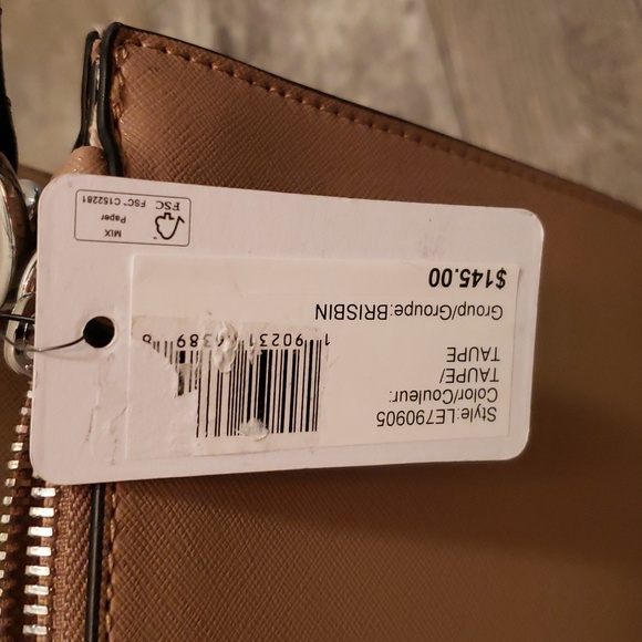 New with tags Guess taupe Brisbane Tote - Picture 6 of 8
